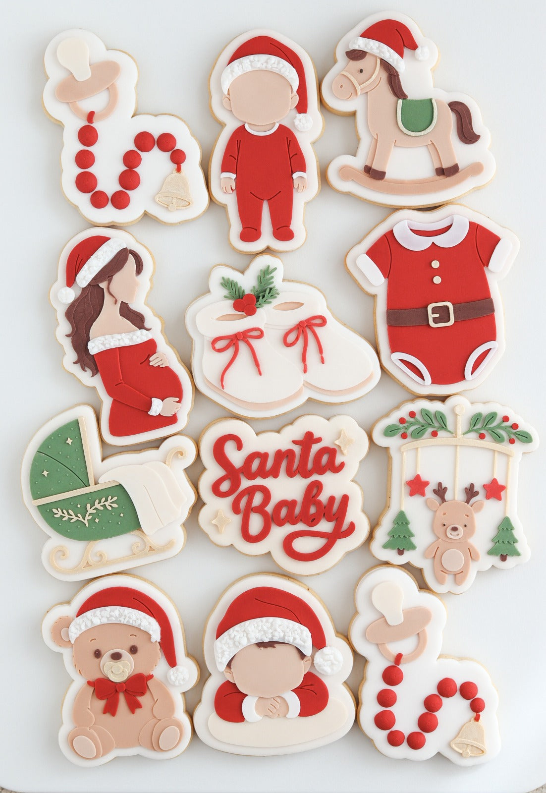 Santa Baby Christmas Set raised stamp by Le Monde De Mely