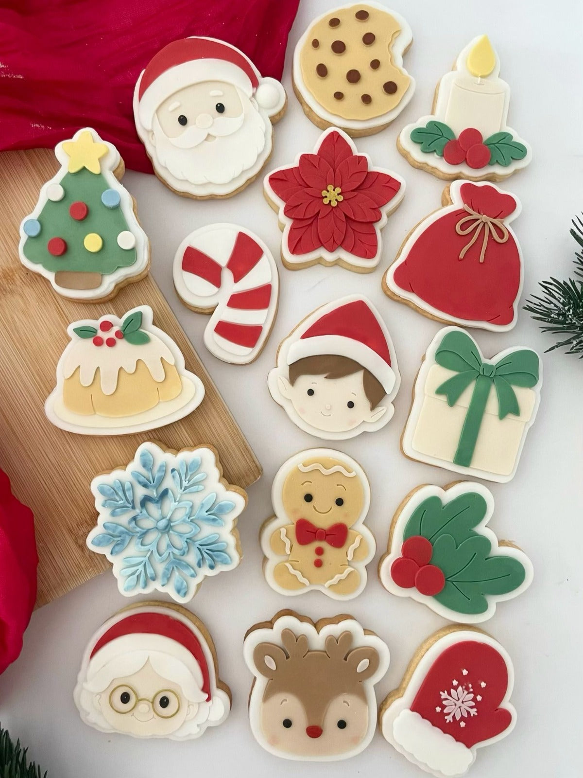 Christmas Classic Set raised stamp by Le Monde De Mely