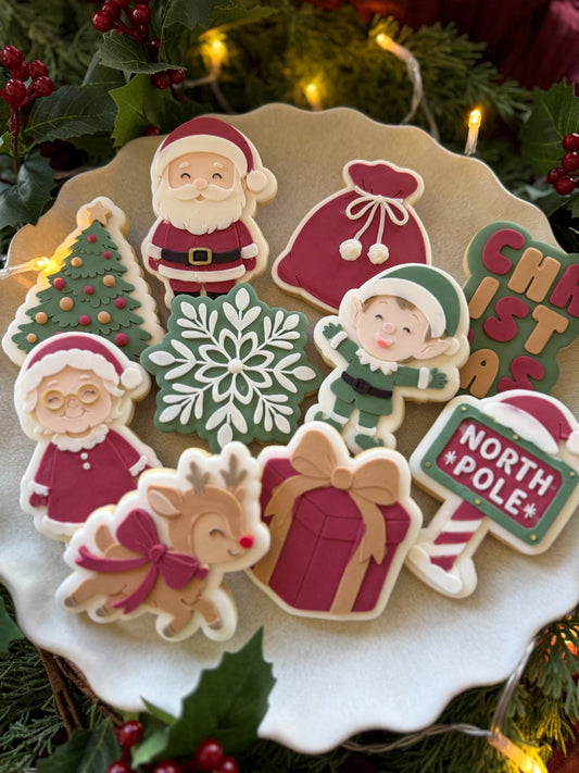 Christmas North Pole Set raised stamp by Le Monde De Mely