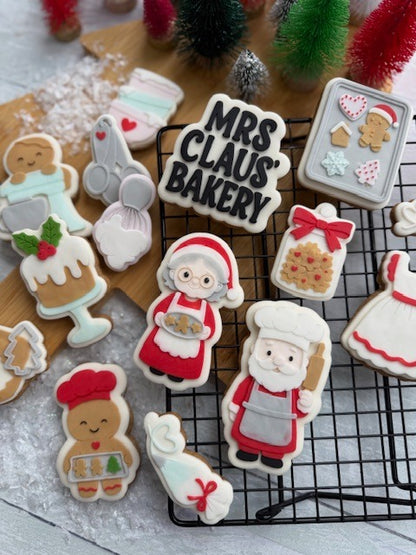 Christmas Baking Set raised stamp by Le Monde De Mely