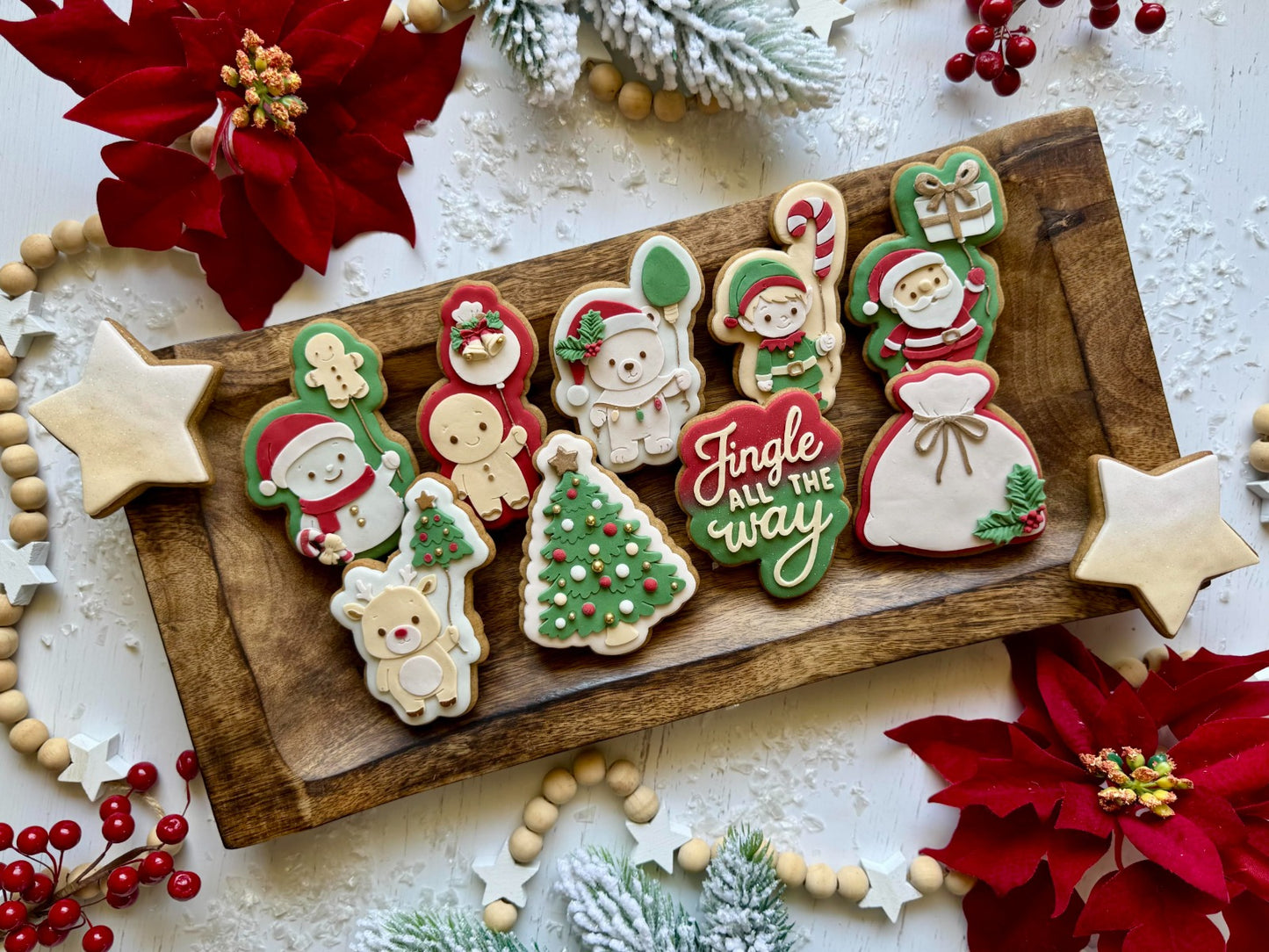 Christmas Characters with Balloon Set raised stamp by Le Monde De Mely