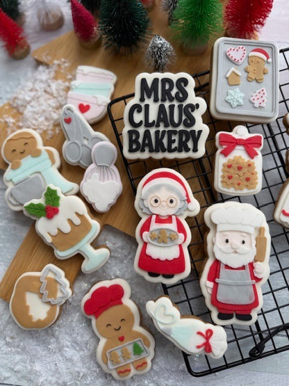 Christmas Baking Set raised stamp by Le Monde De Mely