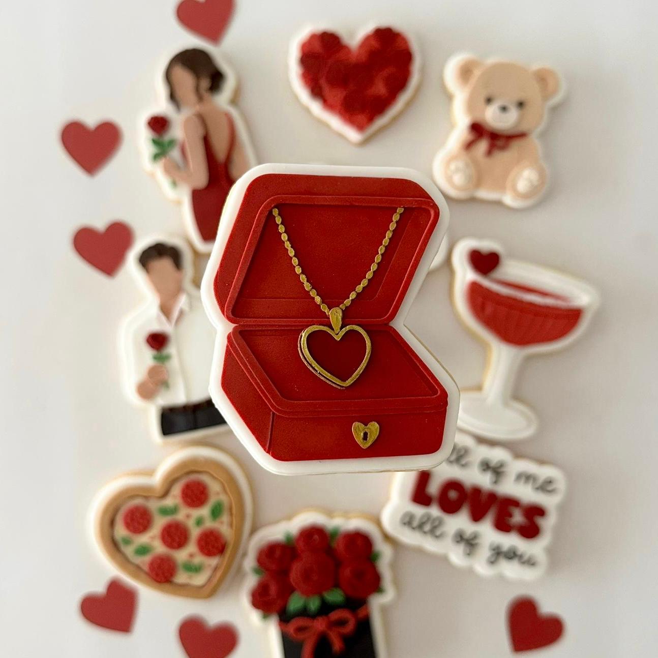 All of me loves all of you Valentines Set raised stamp by Le Monde De Mely