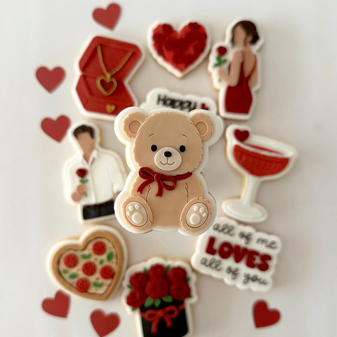 All of me loves all of you Valentines Set raised stamp by Le Monde De Mely