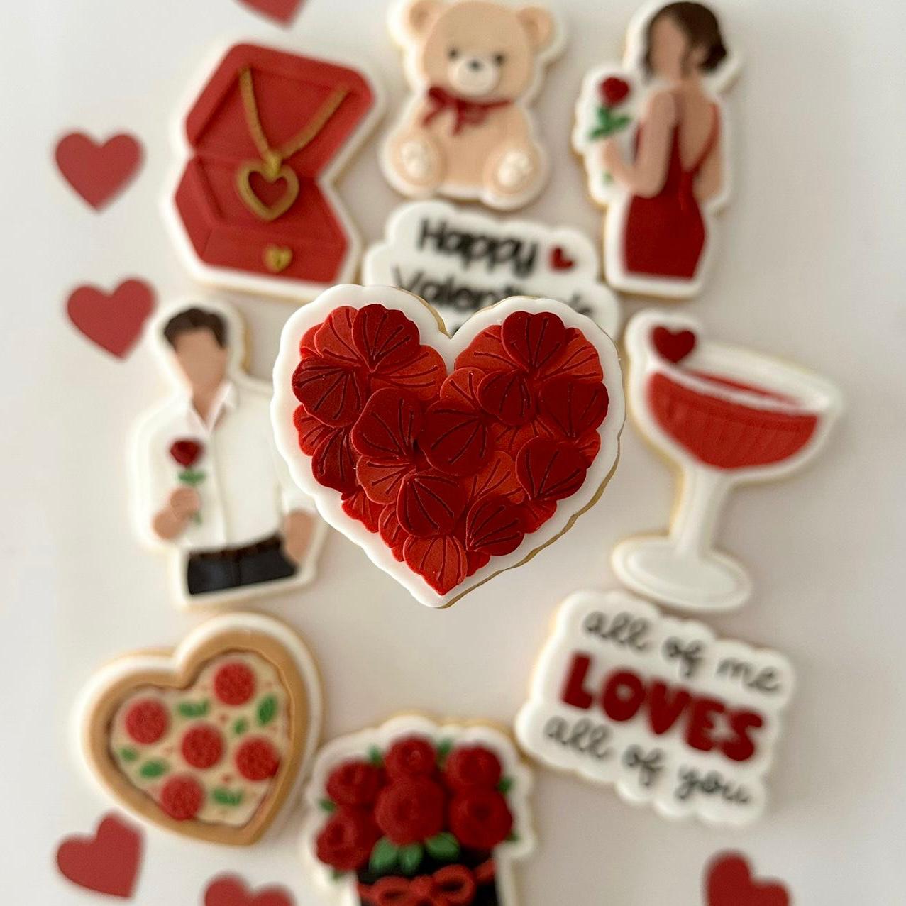 All of me loves all of you Valentines Set raised stamp by Le Monde De Mely