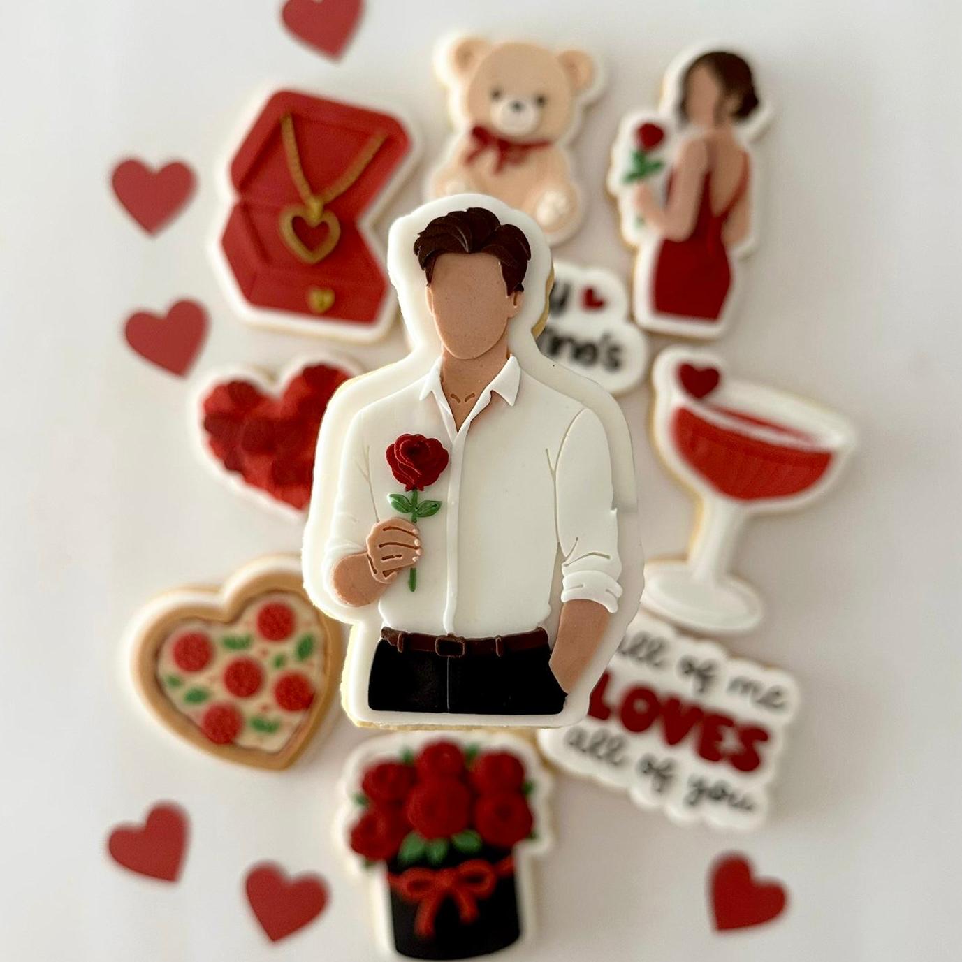 All of me loves all of you Valentines Set raised stamp by Le Monde De Mely