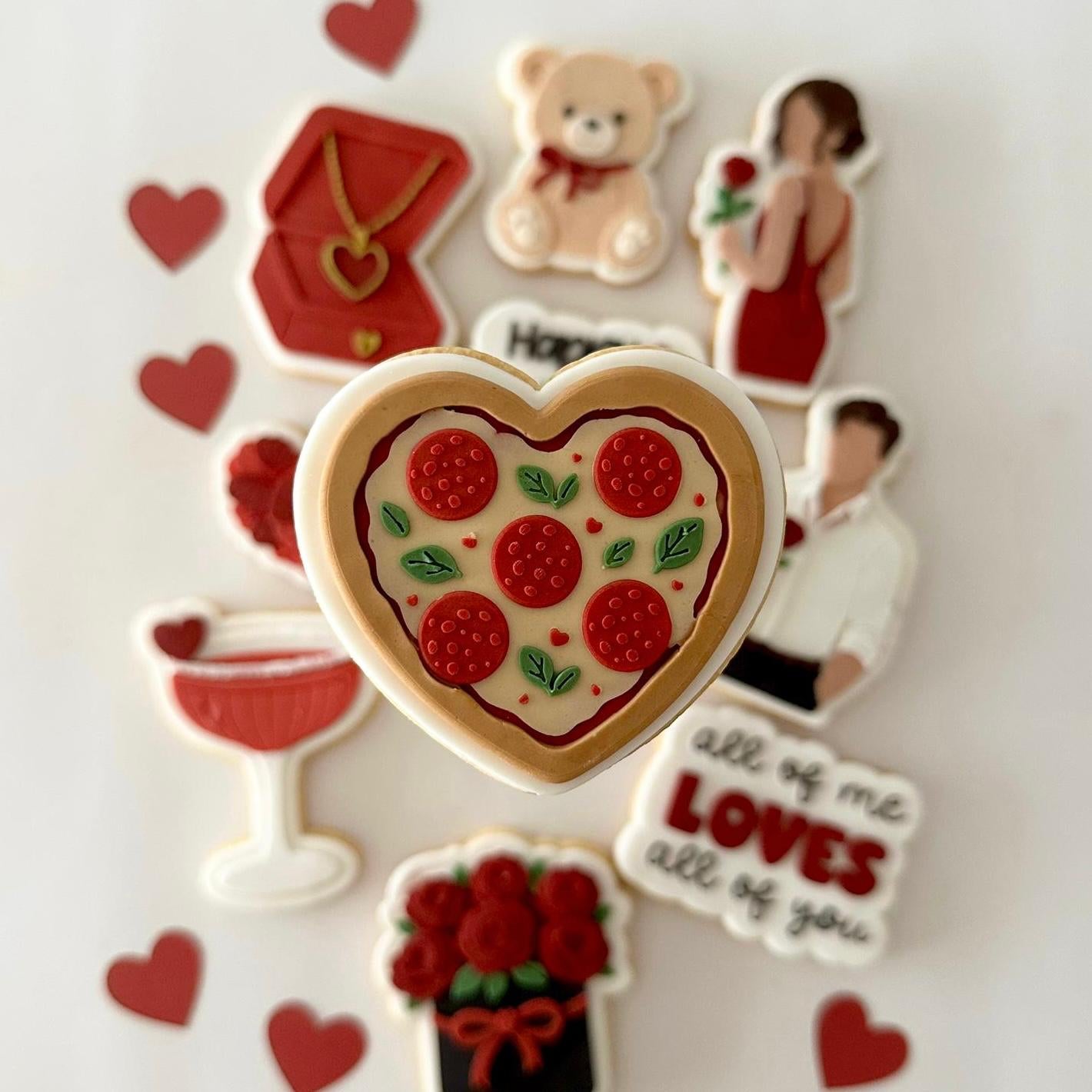 All of me loves all of you Valentines Set raised stamp by Le Monde De Mely