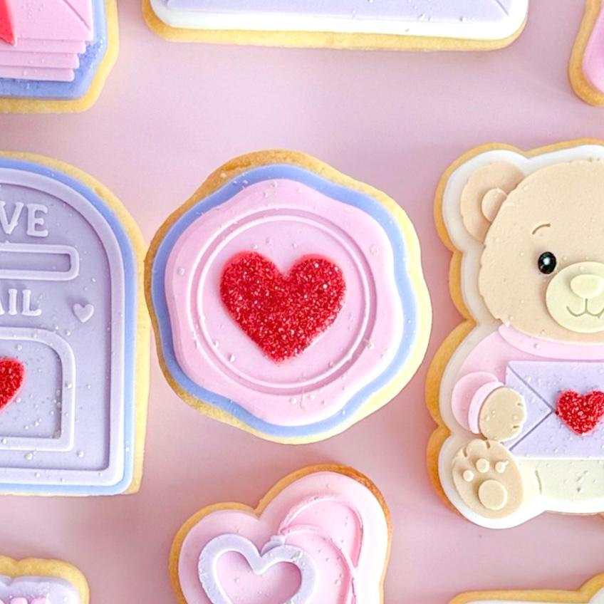 Sending my love to you Valentines Set raised stamp by Le Monde De Mely