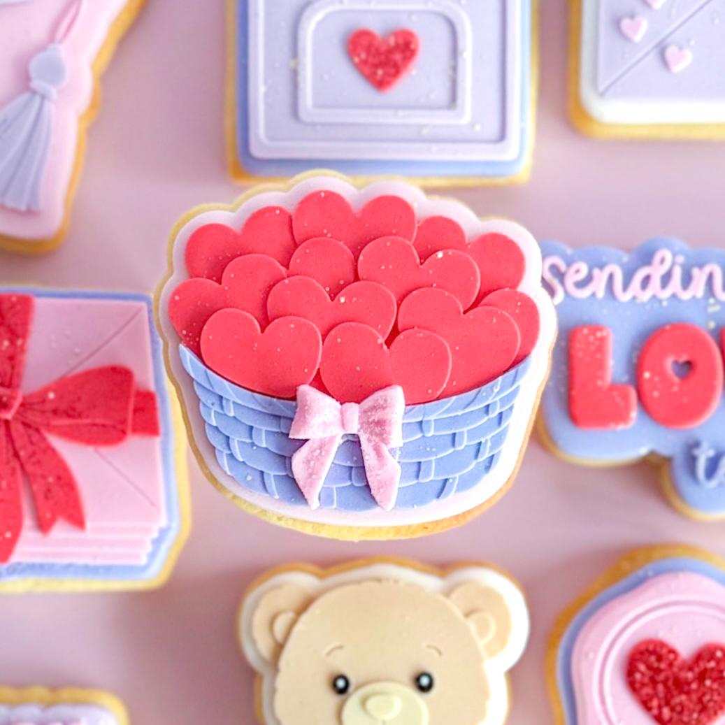Sending my love to you Valentines Set raised stamp by Le Monde De Mely