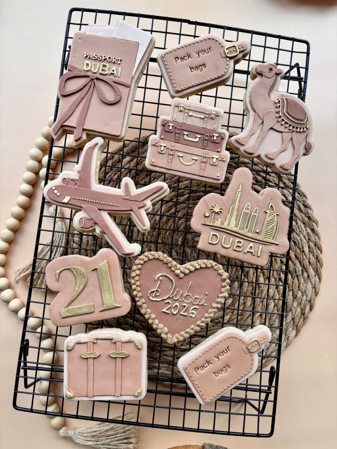 Dubai Travel Set raised stamp by Bennets Biccys