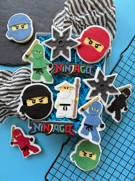 Brick Ninja Set raised stamp by Le Monde De Mely