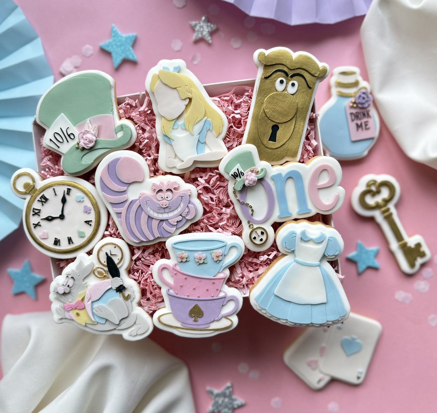 Down the rabbit hole set raised stamp by Le Monde De Mely