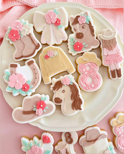 Flower Cowgirl Set raised stamp by Le Monde De Mely