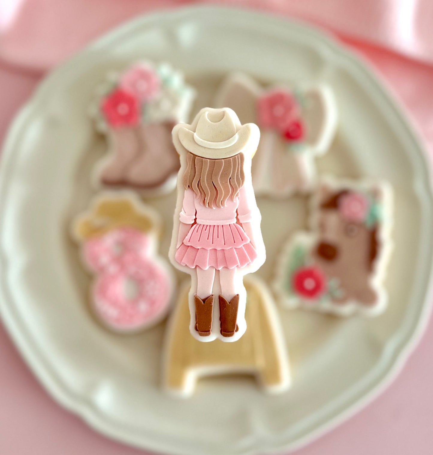 Flower Cowgirl Set raised stamp by Le Monde De Mely