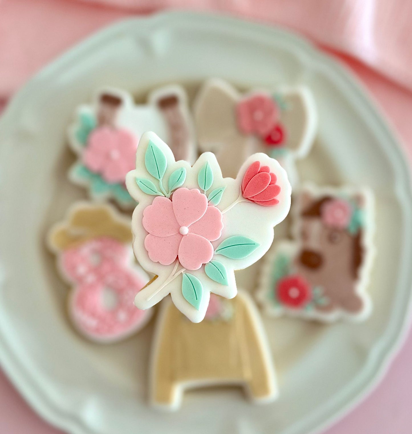 Flower Cowgirl Set raised stamp by Le Monde De Mely