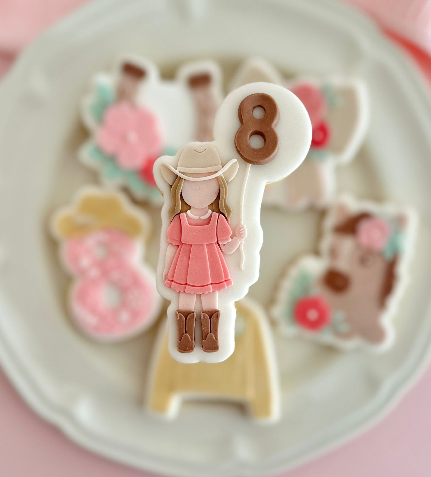 Flower Cowgirl Set raised stamp by Le Monde De Mely