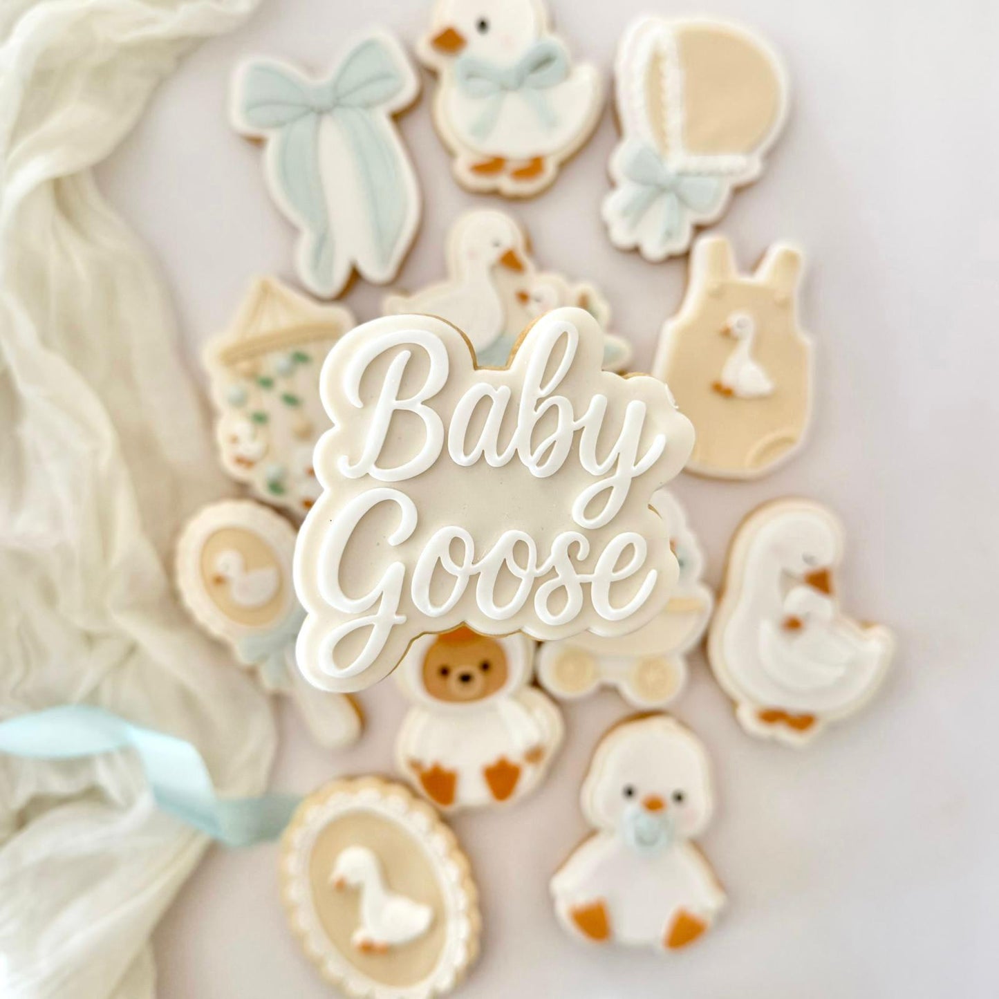 Baby Goose Set raised stamp by Le Monde De Mely