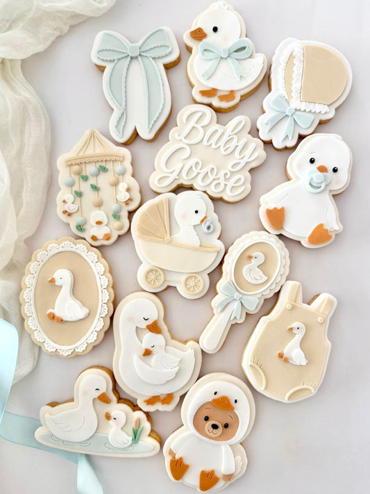 Baby Goose Set raised stamp by Le Monde De Mely