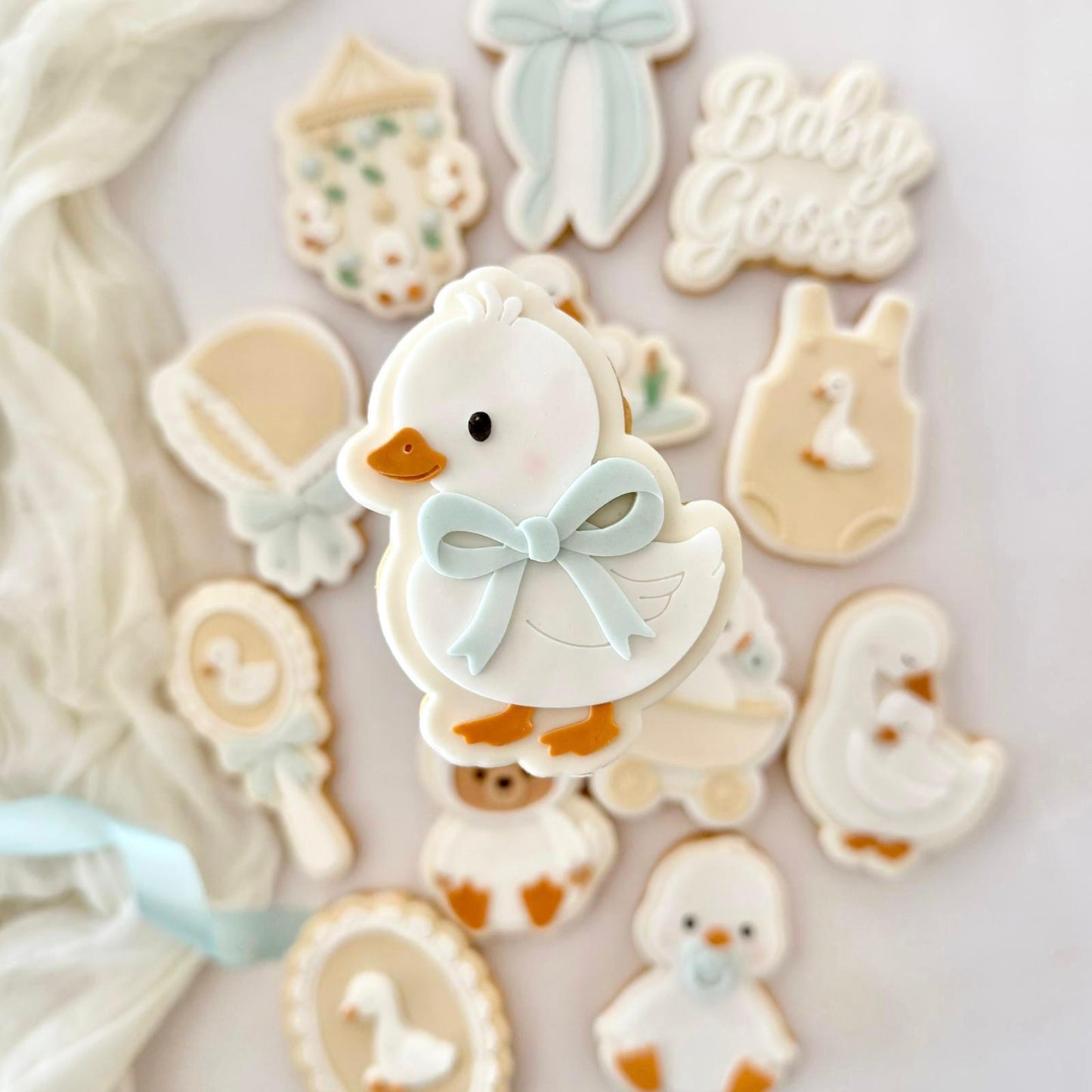 Baby Goose Set raised stamp by Le Monde De Mely