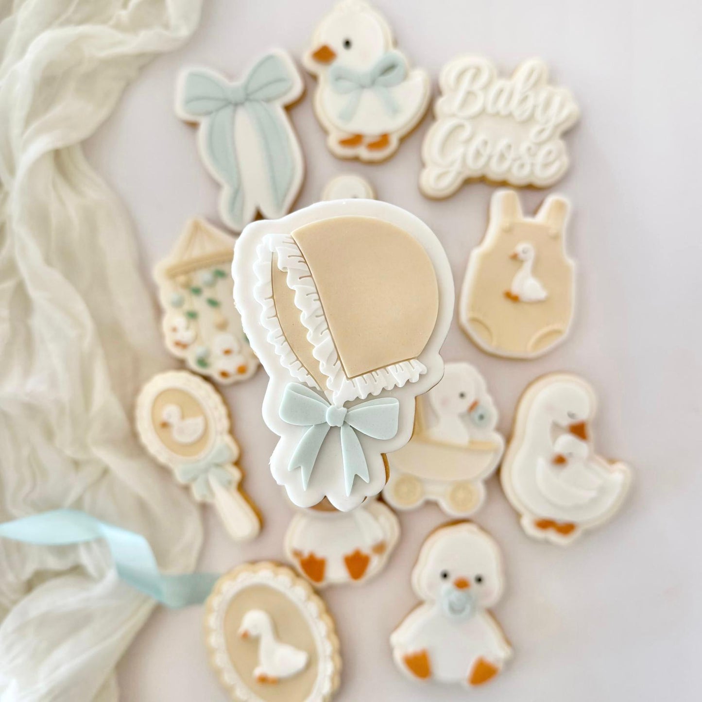 Baby Goose Set raised stamp by Le Monde De Mely