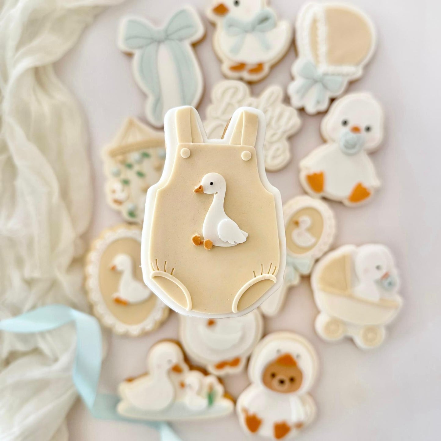 Baby Goose Set raised stamp by Le Monde De Mely