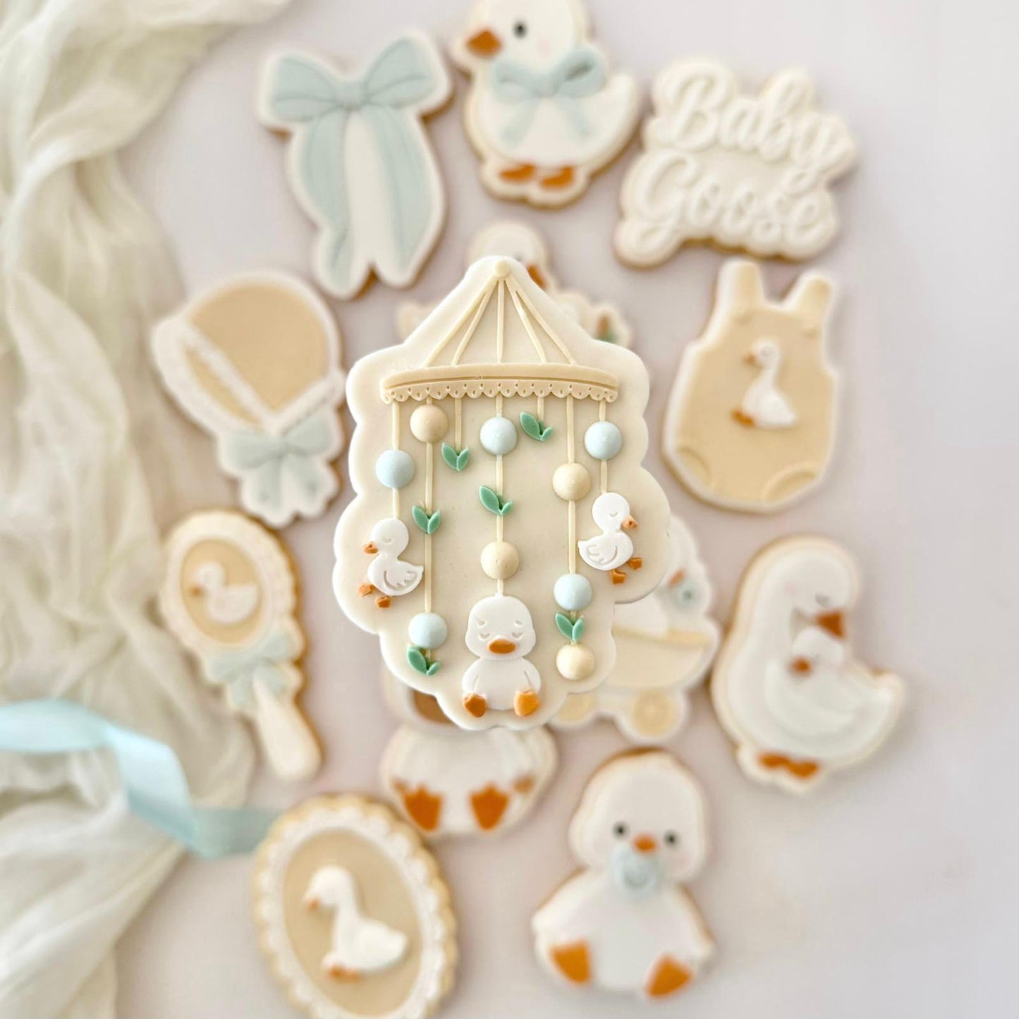 Baby Goose Set raised stamp by Le Monde De Mely