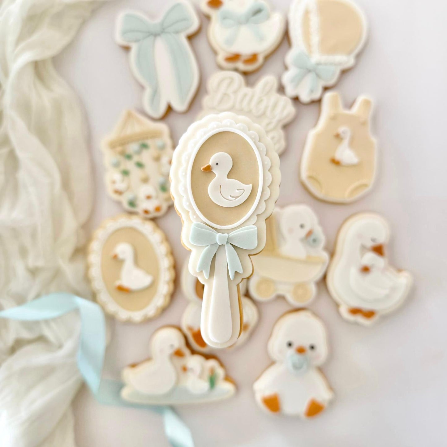 Baby Goose Set raised stamp by Le Monde De Mely