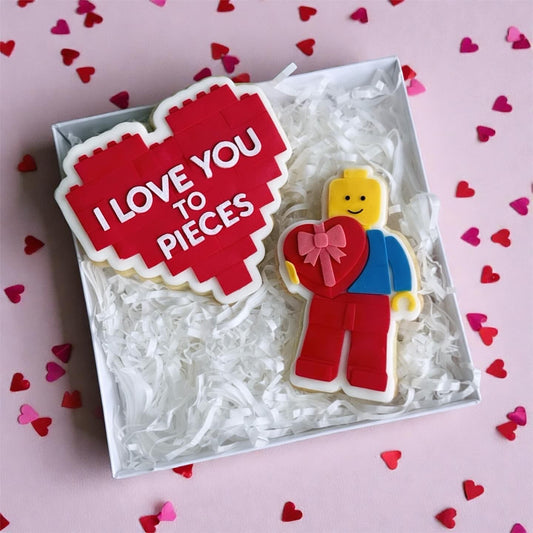 Brick Character Valentines Set raised stamp by Bennets Biccys