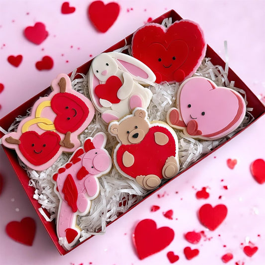 Plush Valentines Set raised stamp by Bennets Biccys