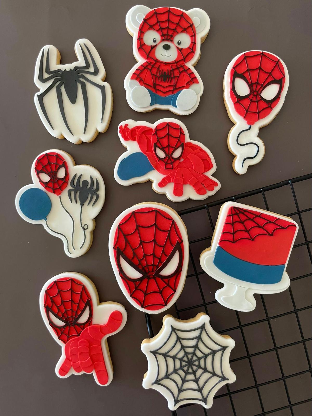 Spider person Set raised stamp by Le Monde De Mely