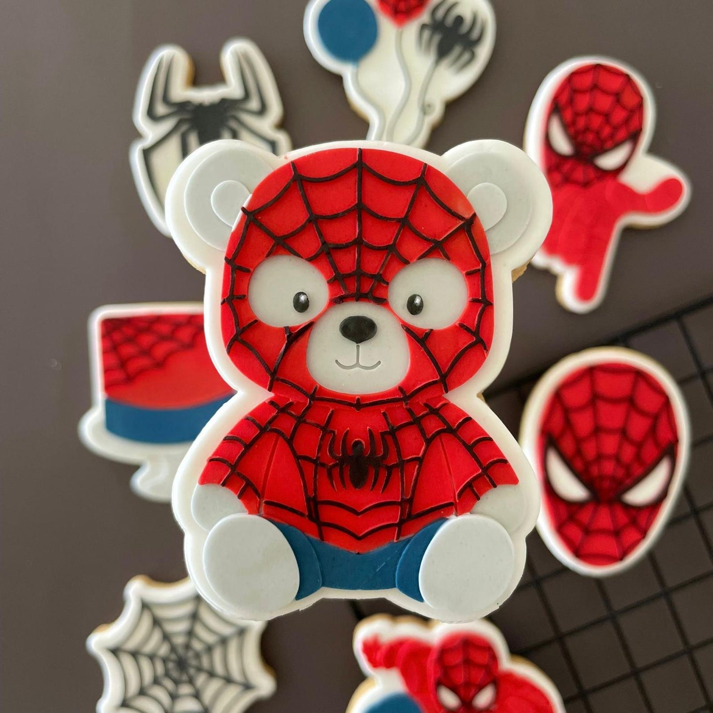 Spider person Set raised stamp by Le Monde De Mely