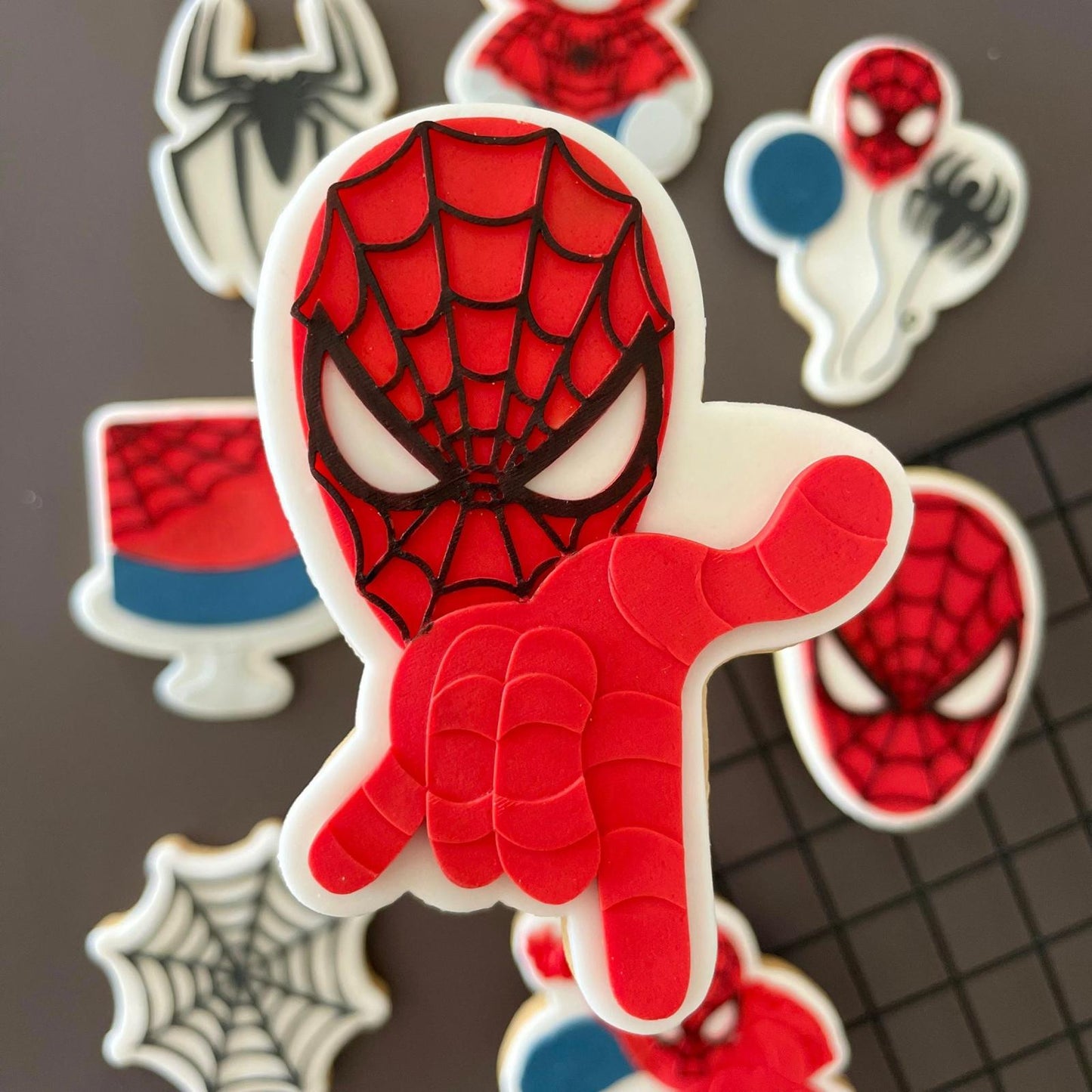 Spider person Set raised stamp by Le Monde De Mely