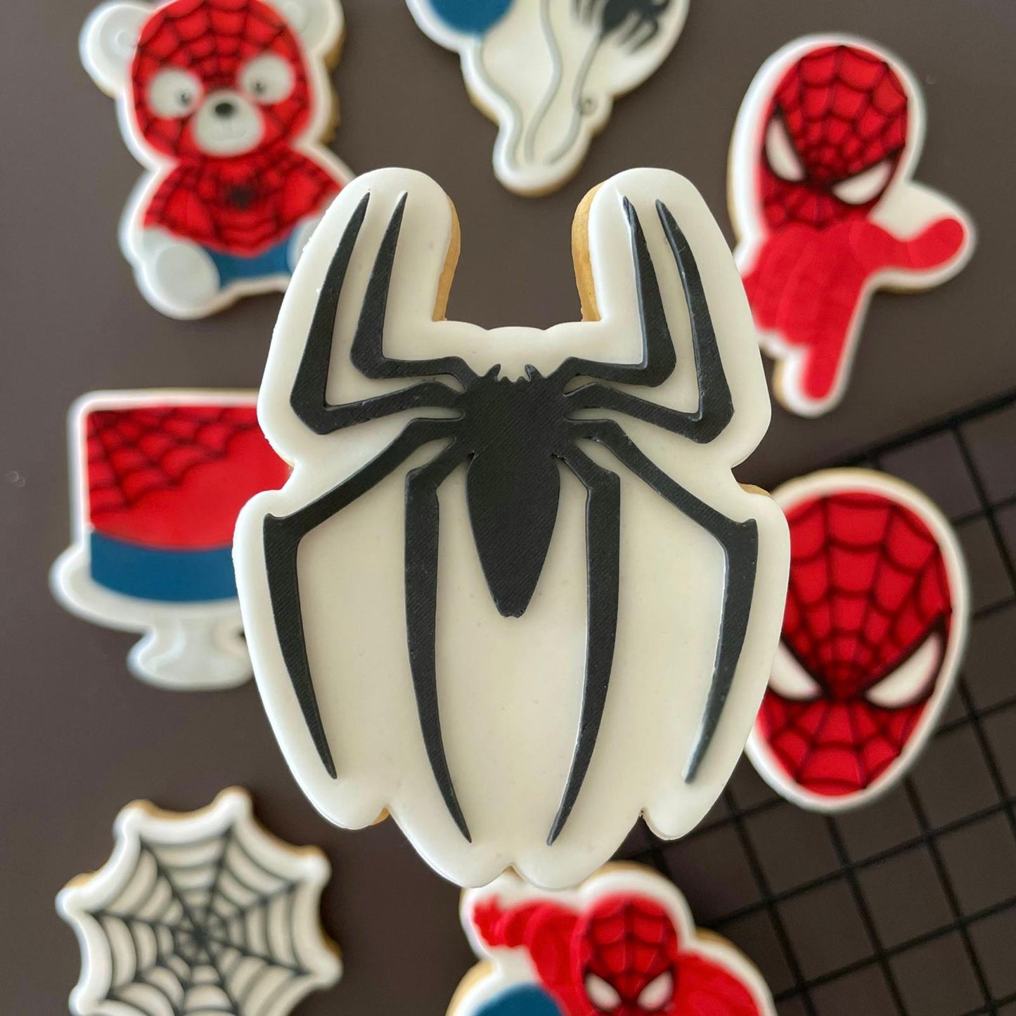 Spider person Set raised stamp by Le Monde De Mely