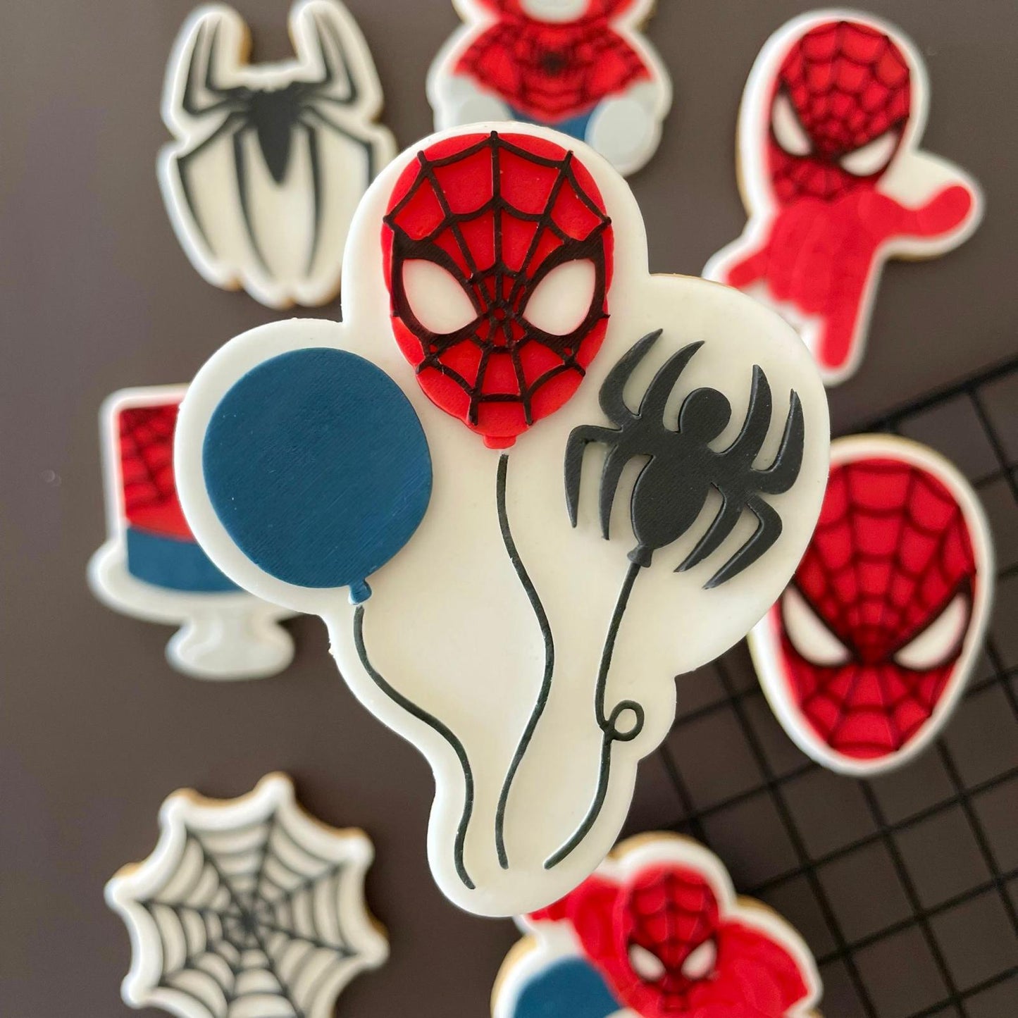 Spider person Set raised stamp by Le Monde De Mely