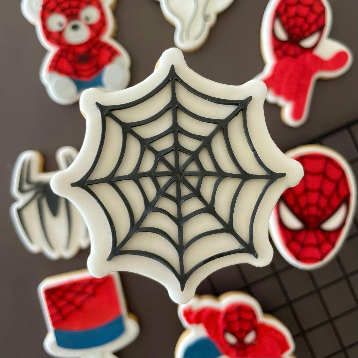 Spider person Set raised stamp by Le Monde De Mely