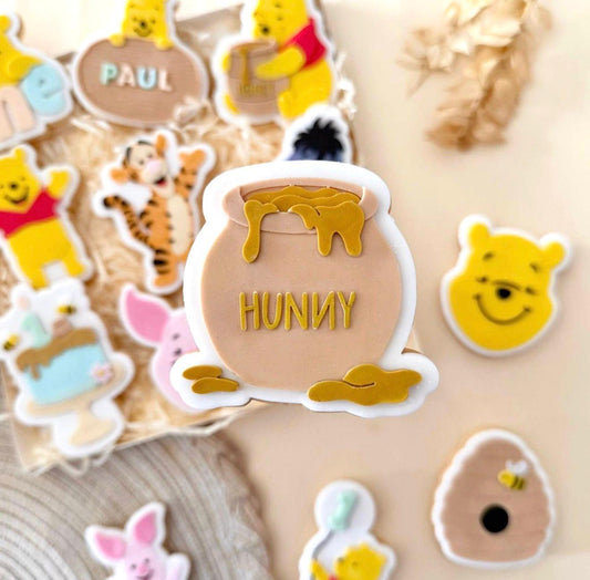 Yellow Bear Set raised stamp by Le Monde De Mely