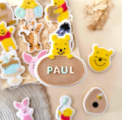 Yellow Bear Set raised stamp by Le Monde De Mely