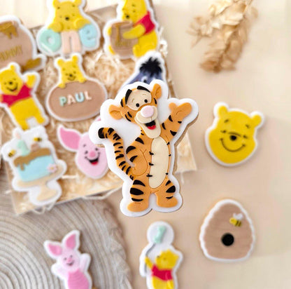 Yellow Bear Set raised stamp by Le Monde De Mely