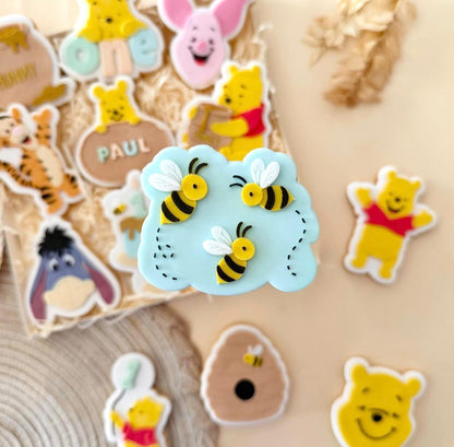 Yellow Bear Set raised stamp by Le Monde De Mely