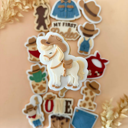 My First Rodeo Set raised stamp by Le Monde De Mely