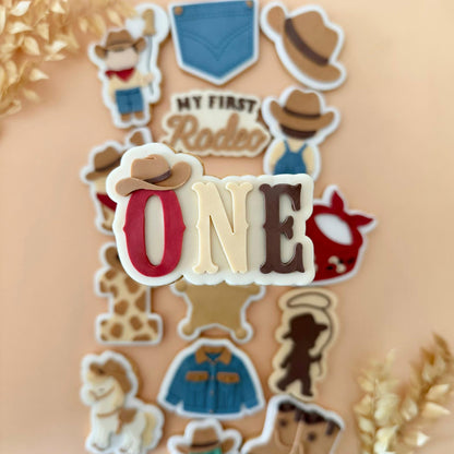 My First Rodeo Set raised stamp by Le Monde De Mely