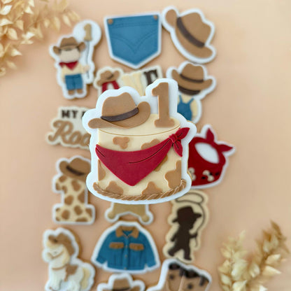 My First Rodeo Set raised stamp by Le Monde De Mely