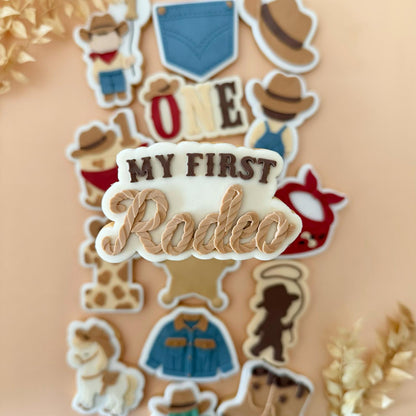 My First Rodeo Set raised stamp by Le Monde De Mely