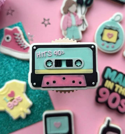 Retro 90's Set raised stamp by Le Monde De Mely