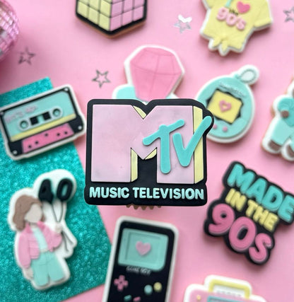 Retro 90's Set raised stamp by Le Monde De Mely