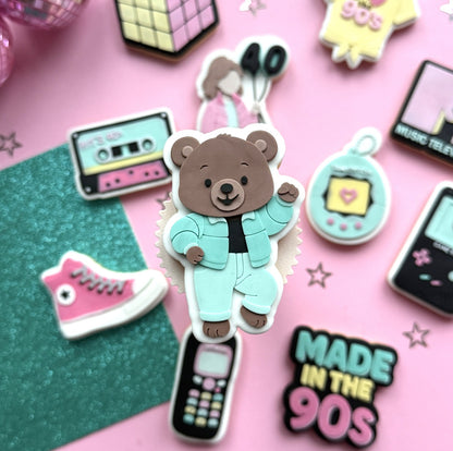Retro 90's Set raised stamp by Le Monde De Mely