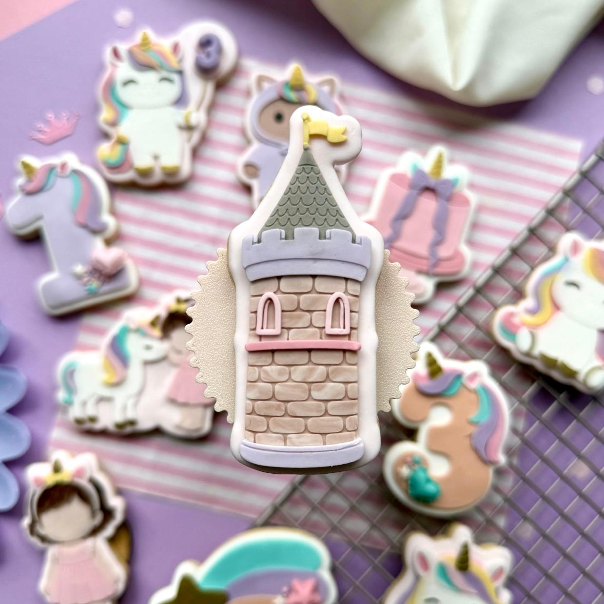 Unicorn birthday Set raised stamp by Le Monde De Mely