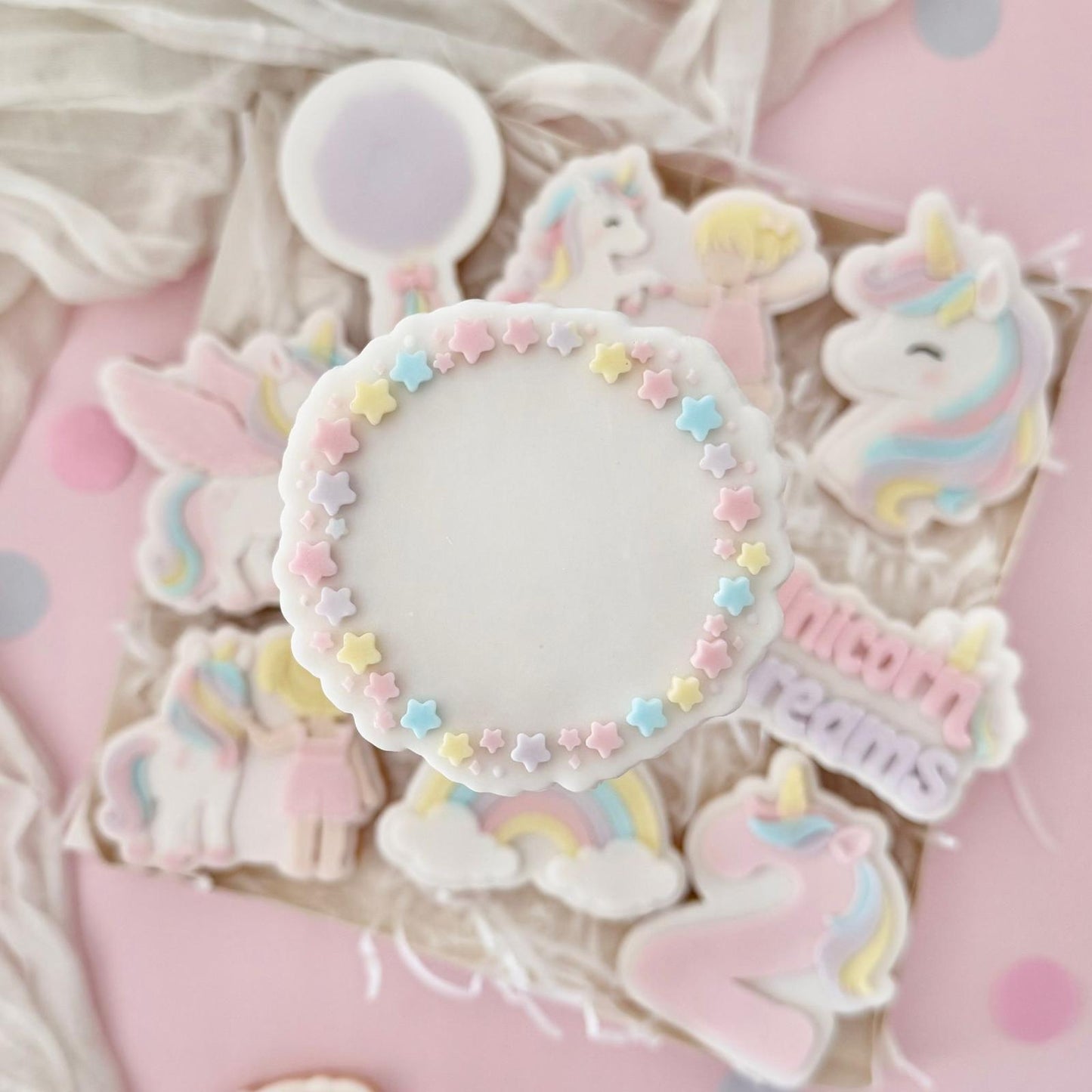 Unicorn Dreams Set raised stamp by Le Monde De Mely