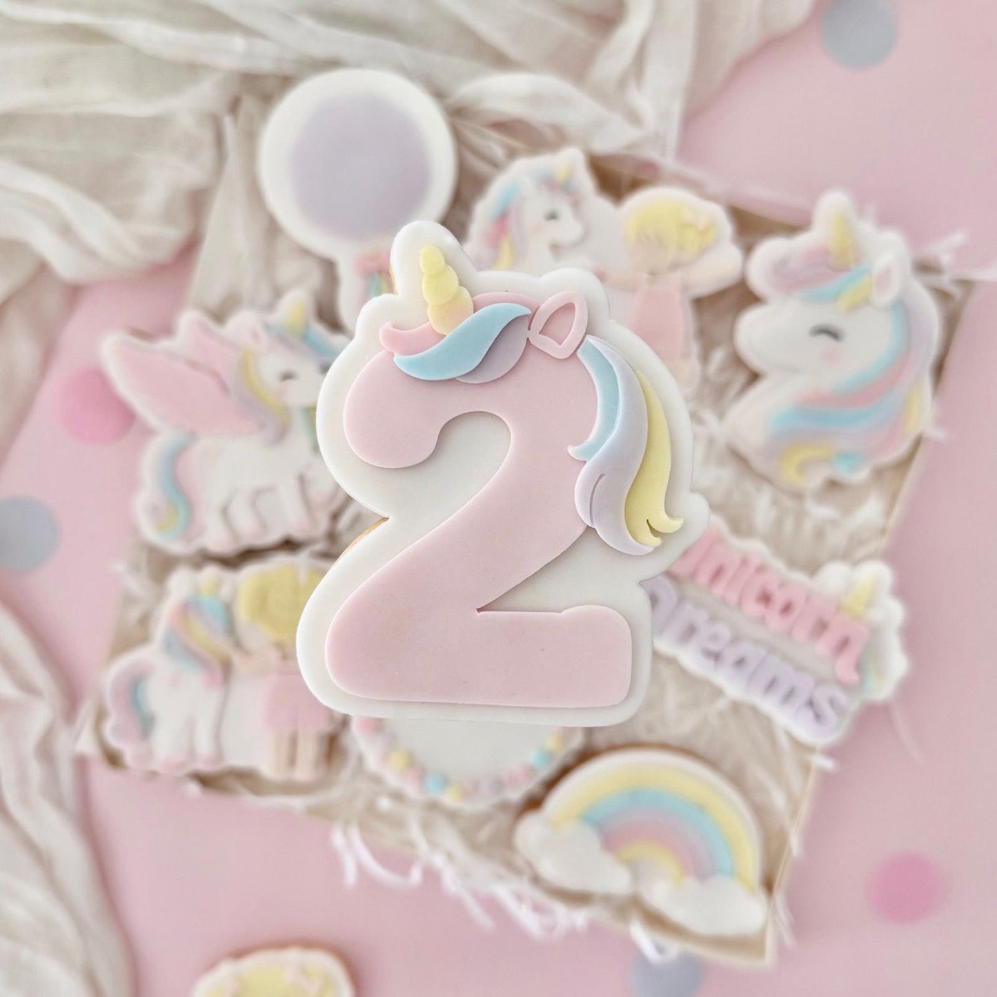 Unicorn Dreams Set raised stamp by Le Monde De Mely