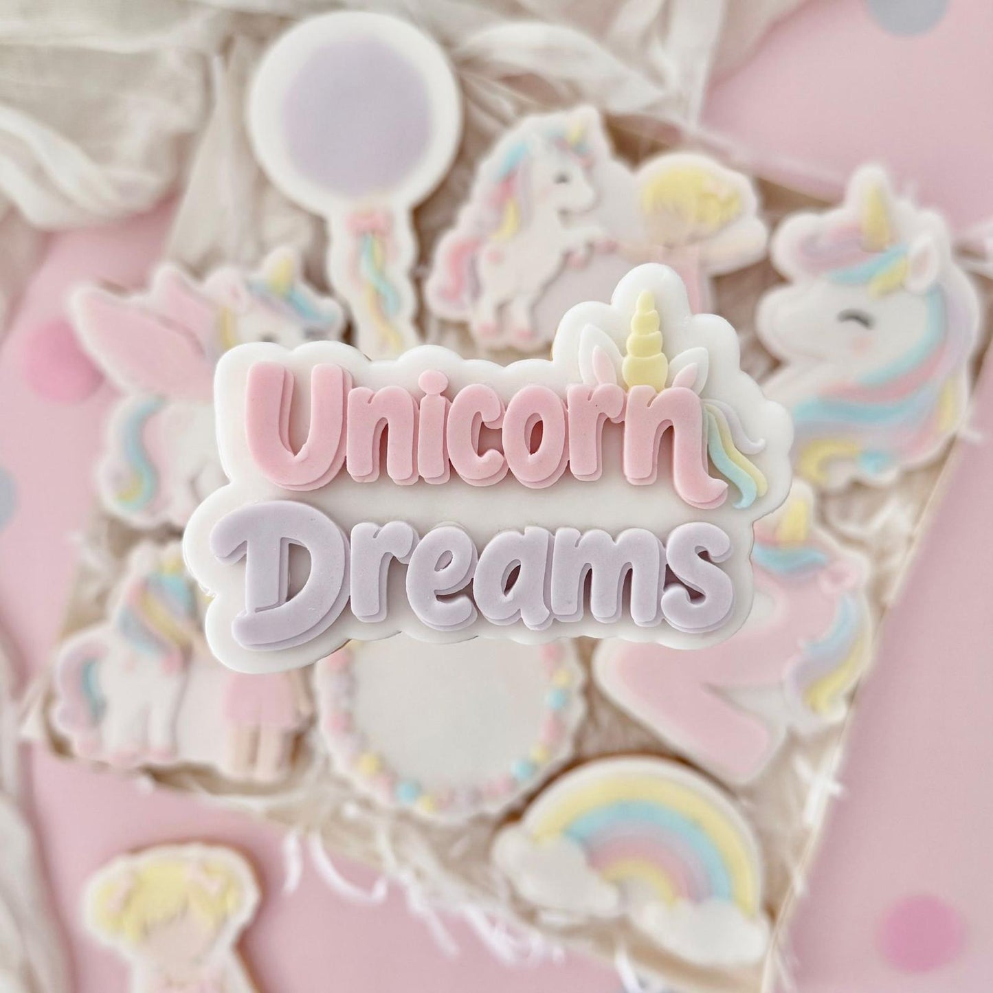 Unicorn Dreams Set raised stamp by Le Monde De Mely